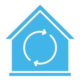 house restoration icon house restoration icon